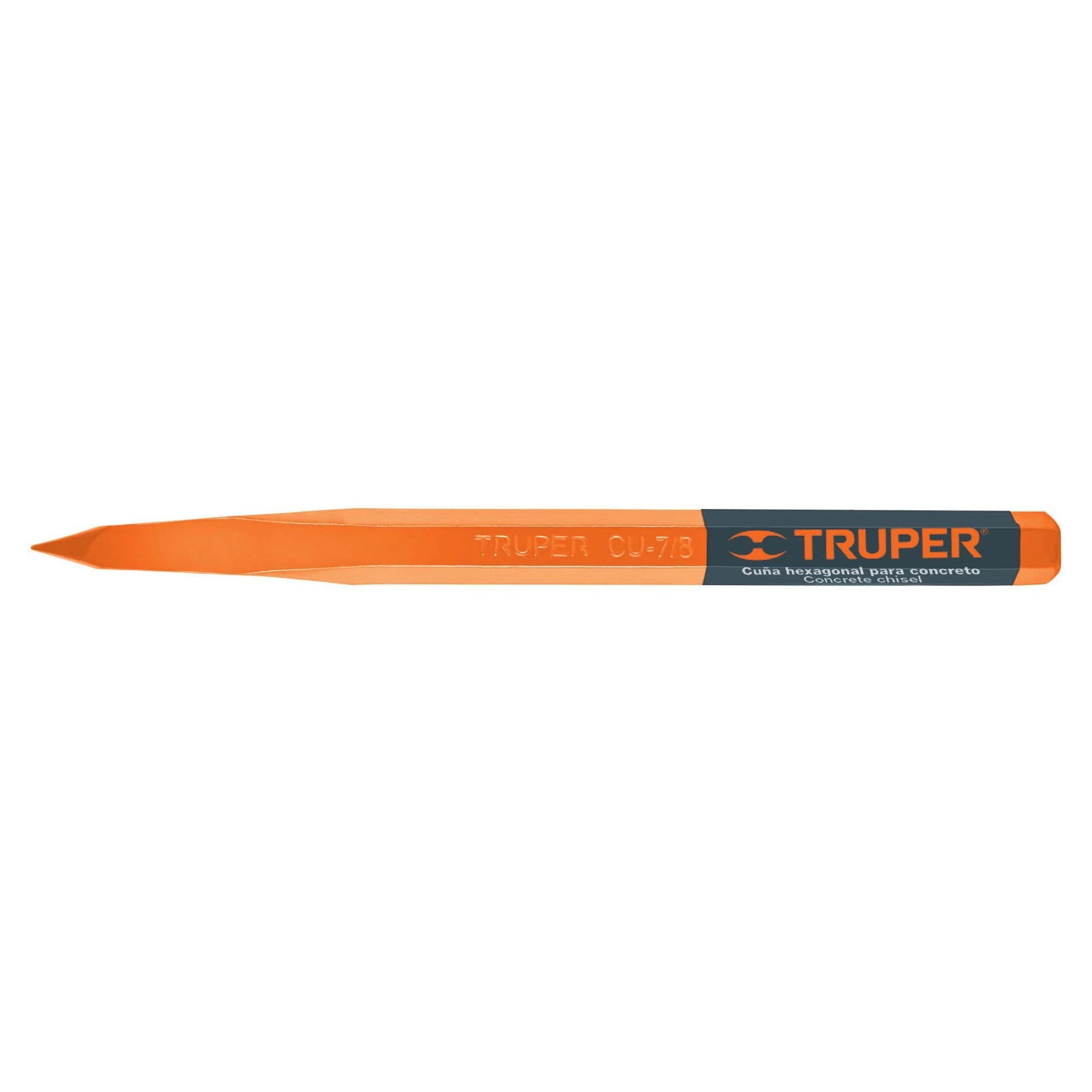 Cincel De Punta Largo 36 cm Con Sección Hexagonal De 7/8"